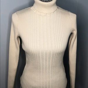 Cream turtleneck